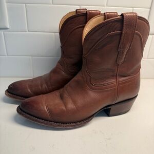 Tecovas womens short Classic Brown Ankle Boots size 9.5